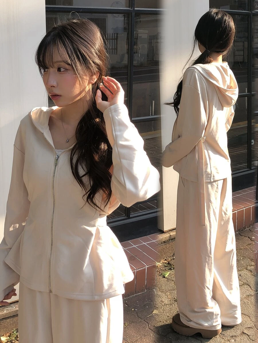 DAZY Women Two-Piece Outfits - Beige - View 1
