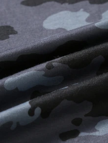 PAVTROS Men's Camouflage Print & Letter Print Long Sleeve T-Shirt - Multicolor - View 6