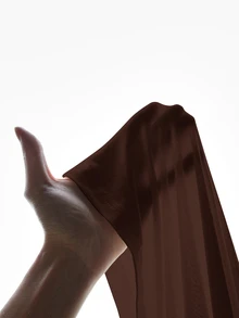 SHEIN BASICS 1件純色修身T恤連身衣/春夏女款日常居家服 白色極簡簡約基礎款 - 棕色 - 查看 9