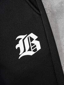 1件秋冬男士青少年時尚高街寬鬆寬腿針織褲，加厚款，雙腰設計，舒適面料，百搭配色，適合校園穿著與日常多樣穿搭，適用秋冬季節 - 彩色 - 查看 5