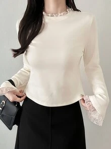 FRIFUL Women T-Shirts - Beige - View 5