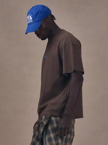 Musero Oversized Graphic Tshirt-"MSRO" Front Graphic Autum Winter Essentials - Brown - View 3