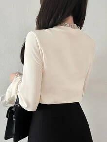 FRIFUL Women T-Shirts - Beige - View 6