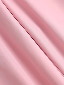 Sweetra Women's Front Fold Waist Tie Suit Pants - Pink - View 5