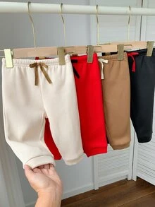 SHEIN 4件裝男嬰下身褲 - 彩色 - 查看 3