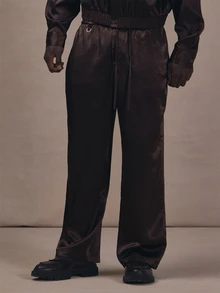 Musero Elasticated Waist Trouser D Ring Detail Co Ord Trousers Only Autum Winter Essentials - Brown - View 1