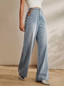 Anewsta Petite Women Jeans - Biru - View 5