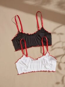 Lullawish Women's Colorblock Bra 2pcs Set - Multicolor - View 3