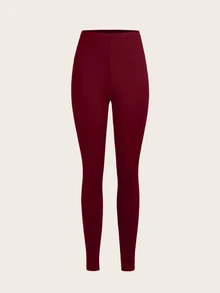 SHEIN EZwear 休閒針織修身女款長款內搭褲 3件套 夏季 - 彩色 - 查看 3