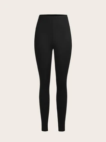 SHEIN EZwear 休閒針織修身女款長款內搭褲 3件套 夏季 - 彩色 - 查看 8