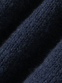 FRIFUL Women's Sweet Ruffle Trim Rhinestone Embellished Knit Cardigan - Black - View 3
