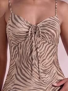 Opulessa Women's Zebra Print Casual Daily Wear Camisole Top - Multicolor - View 5