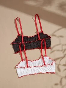 Lullawish Women's Colorblock Bra 2pcs Set - Multicolor - View 2