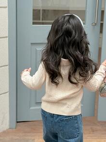 DAZY Baby Girls Sweaters - Apricot - View 2
