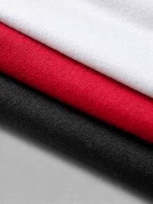 SHEIN BASICS بودي سوت مقاس كبير كاجوال أنيق متعدد الاستخدامات بلون موحد بأكمام طويلة للخريف للمناسبات الرسمية والسهرات والعطلات - متعدد الألوان - مشاهدة 3