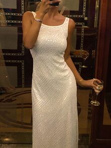 DAZY Women's Sweet Sequin Fashion Dress For Evening Party - Gold - View 4
