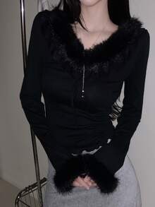 DAZY Women T-Shirts - Black - View 6