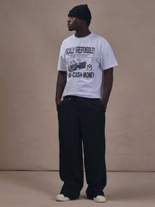 Musero Elasticated Balck Trouser D Ring Detail Co Ord Trousers Only Autum Winter Essentials - Black - View 1