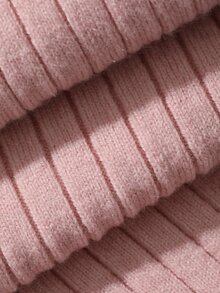 DAZY Women's Bowknot Korean Style Long Sleeve Autumn/Winter Sweater 2 Pieces Set - Baby Pink - View 8