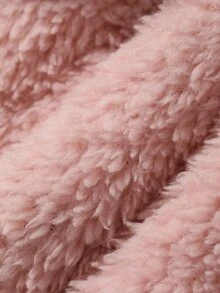 Dazy Kids Bộ đồ mặc nhà bé gái gồm áo ren phối mảnh và quần dài lông xù - Màu Hồng baby - Xem 7