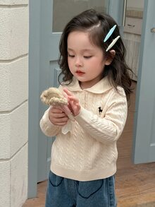 DAZY Baby Girls Sweaters - Apricot - View 6