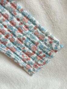 SHEIN Vintaside Kids 可愛鴨子刺繡圓領長袖衛衣與碎花長褲套裝，適合女嬰，完美適用於日常外出、公園散步、家庭旅行、早教中心課程、週末家庭聚會及幼兒園日常穿著 - 粉色 - 查看 8