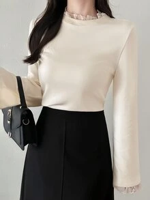 FRIFUL Women T-Shirts - Beige - View 3