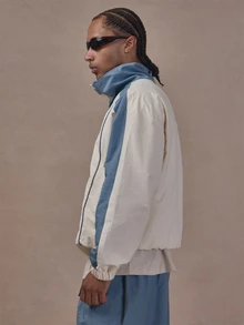 Musero Funnel Neck Contrast Track Jacket Elasticated Hem And Cuffs Co Ord Jacket Only Autum Winter Essentials - Multicolor - View 3