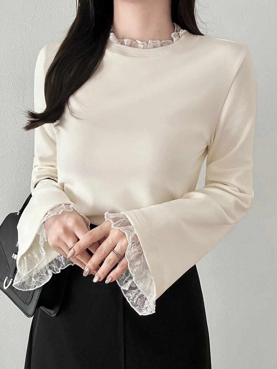 FRIFUL Women T-Shirts - Beige - View 1