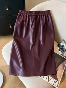 GlowEve CURVE Rok Ukuran Plus - Burgundy - View 2