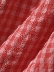 DAZY Women's Plaid Long Sleeve Single-Breasted Top And Pants Pajama Set - Pink - View 9