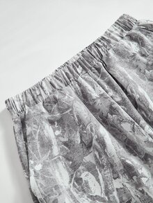 SHEIN 青少年男孩休閒日常旅行多口袋工裝褲 - 彩色 - 查看 5
