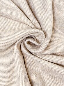 Editum High Neck Button Back Gigot Sleeve Slim Fit Tee - Apricot - View 8