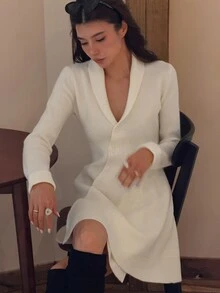 Livesso فساتين ثقيلة نسائية - أبيض - مشاهدة 5