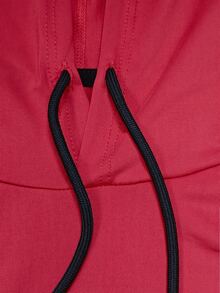 Gym Rark Men's Slim Fit Hooded Outdoor Sports Sweatshirt, Gym - Red - View 3