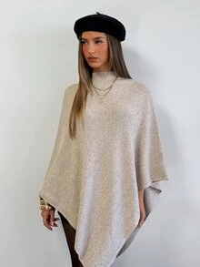 Aloruh Women Sweaters Halloween Fall Clothes For Women Winter Outfit For Women Going Out Tops Apricot-Colored Knit Top Christmas - Apricot - View 3