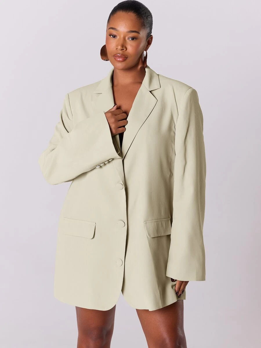 MUSERA Blazers i plus size - Grädde - Visa 1