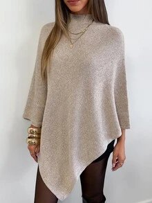 Aloruh Women Sweaters Halloween Fall Clothes For Women Winter Outfit For Women Going Out Tops Apricot-Colored Knit Top Christmas - Apricot - View 6