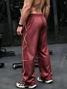 GymBeat Men's Spider Pattern Casual Daily Travel Sports Long Pants - Multicolor - View 2