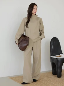 Dazy-Less Women Two-piece Outfits - Khaki - View 3