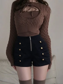 FRIFUL Women Shorts - Black - View 3