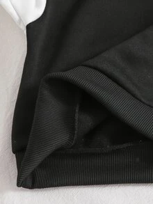 SHEIN 男嬰休閒拼色字母刺繡 Polo 領衛衣與運動長褲套裝，可愛時尚學院風，適合秋冬、戶外穿著、拍照、派對等多場合 - 彩色 - 查看 8