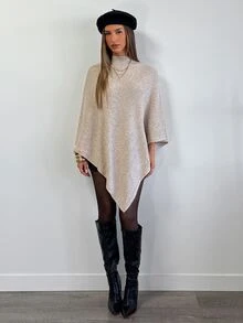 Aloruh Women Sweaters Halloween Fall Clothes For Women Winter Outfit For Women Going Out Tops Apricot-Colored Knit Top Christmas - Apricot - View 5