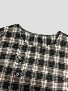 Holdful Holdful Plaid Print Button Front Blouse - Multicolor - View 6