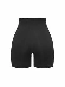 SHAPORA Women's Solid Color High Waist Casual Daily Safety Shorts - Burgundy - View 8
