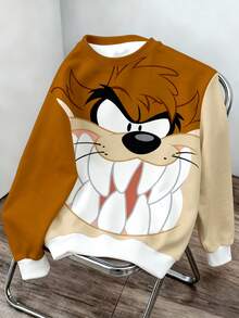 LOONEY TUNES X SHEIN Daypath 男士卡通圖案運動衫 - 彩色 - 查看 4