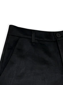PAVTROS Men's Young Street Style, INS Multi-Functional Item: Black Suede Gothic Style Autumn/Winter Long Pants, Best Choice For Holiday Gifts - Black - View 5