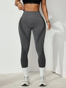 Slayform Women's High Waist Daily Fitness Workout Leggings - Black - View 3