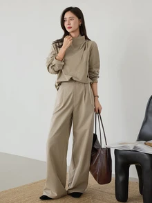 Dazy-Less Women Two-piece Outfits - Khaki - View 1