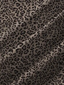 Resyla Women's Plus-Size Set, Leopard Print Pattern, Round-Neck Sweatshirt And Loose Pants, Comfortable Indoor Loungewear, Sexy And Hot-Selling Women's Set - Multicolor - View 4